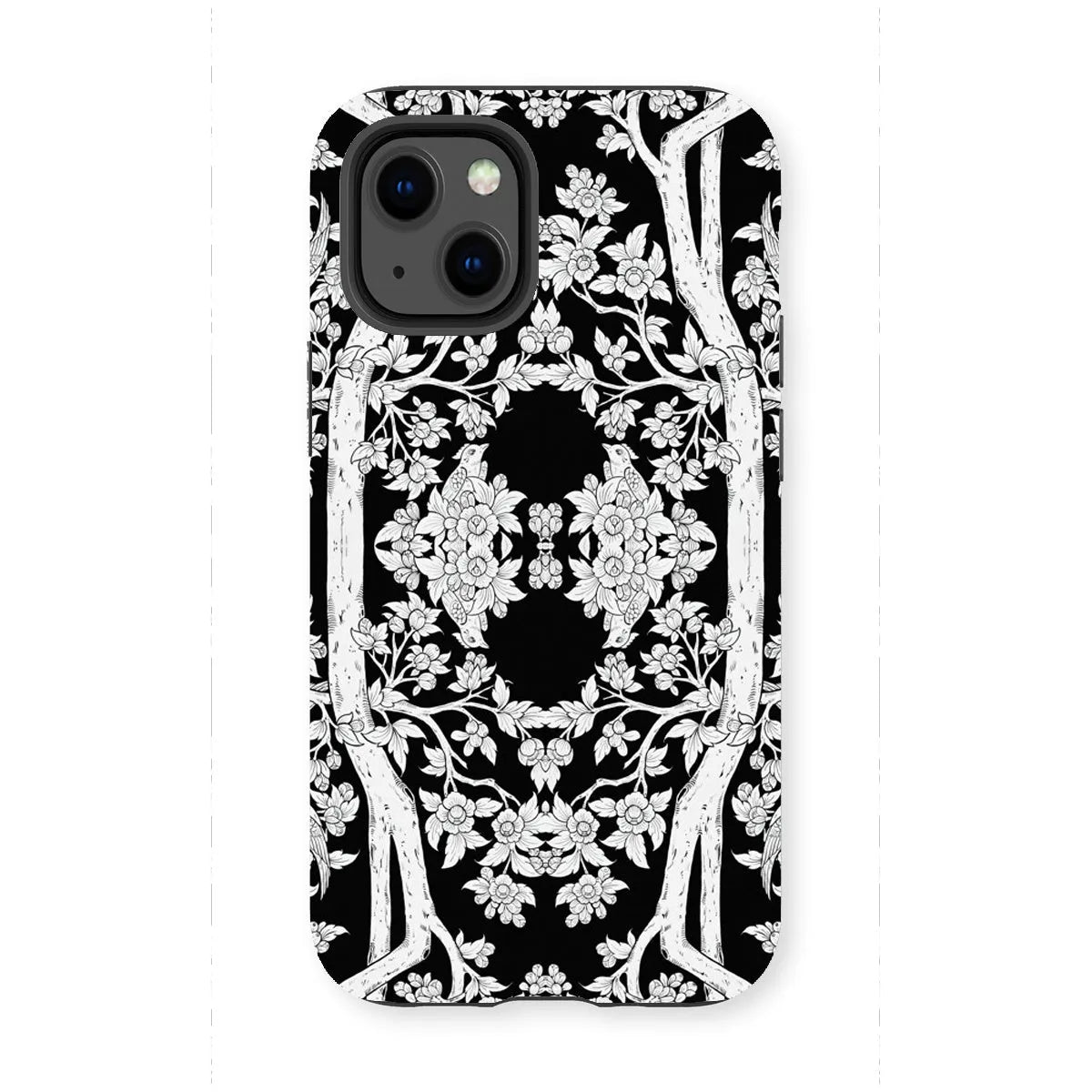 Aviary Black Aesthetic Pattern Art Phone Case - Iphone 13 Mini / Matte - Mobile Phone Cases - Aesthetic Art
