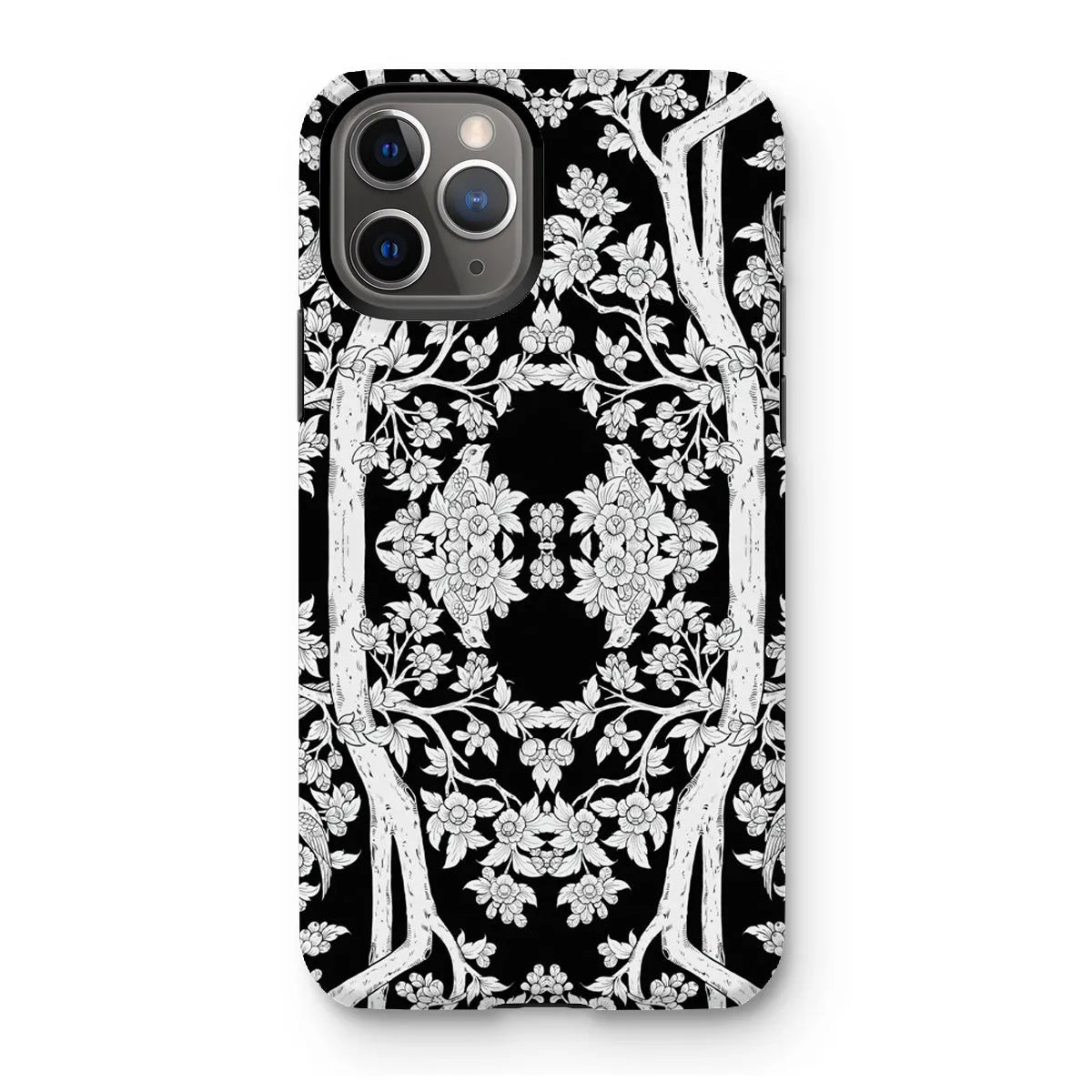 Aviary Black Aesthetic Pattern Art Phone Case - Iphone 11 Pro / Matte - Mobile Phone Cases - Aesthetic Art