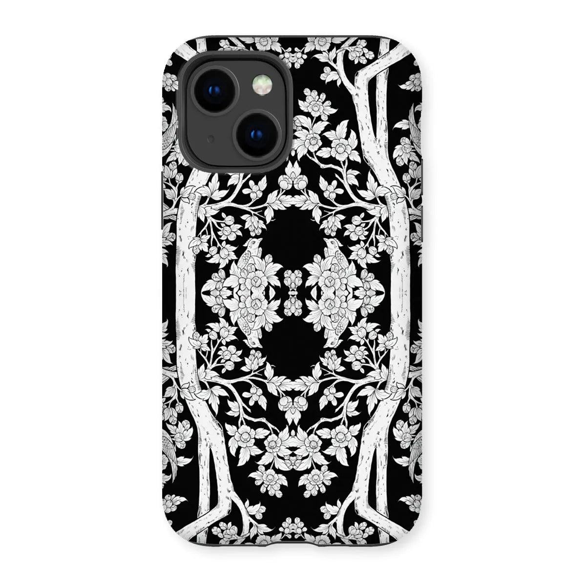 Aviary Black Aesthetic Pattern Art Phone Case - Iphone 14 / Matte - Mobile Phone Cases - Aesthetic Art