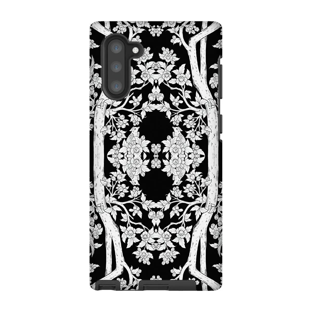 Aviary Black Aesthetic Pattern Art Phone Case - Samsung Galaxy Note 10 / Matte - Mobile Phone Cases - Aesthetic Art