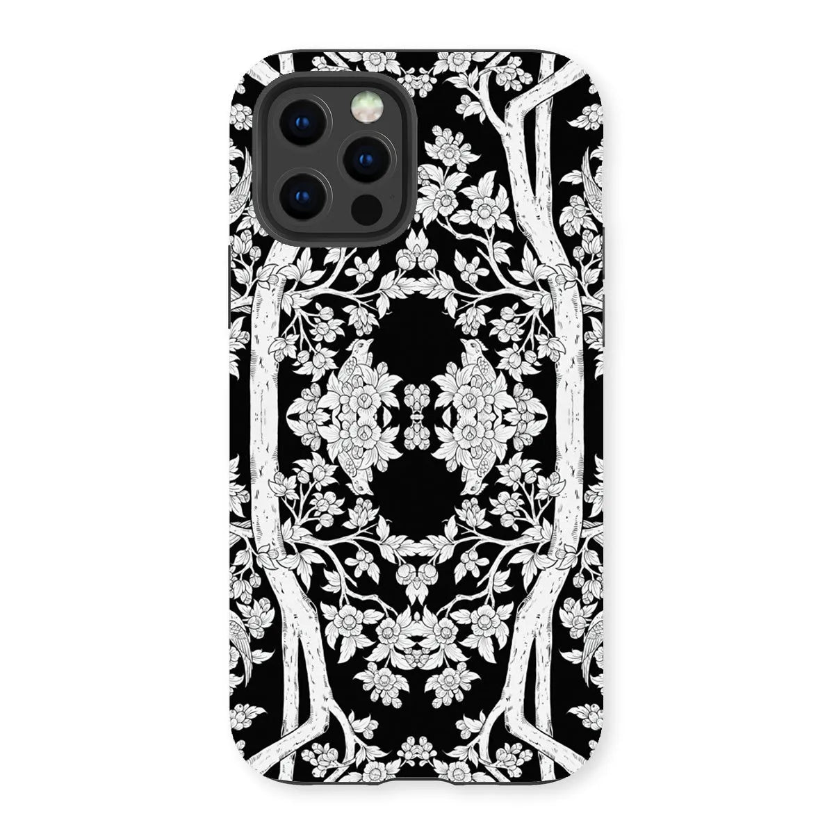 Aviary Black Aesthetic Pattern Art Phone Case - Iphone 13 Pro / Matte - Mobile Phone Cases - Aesthetic Art