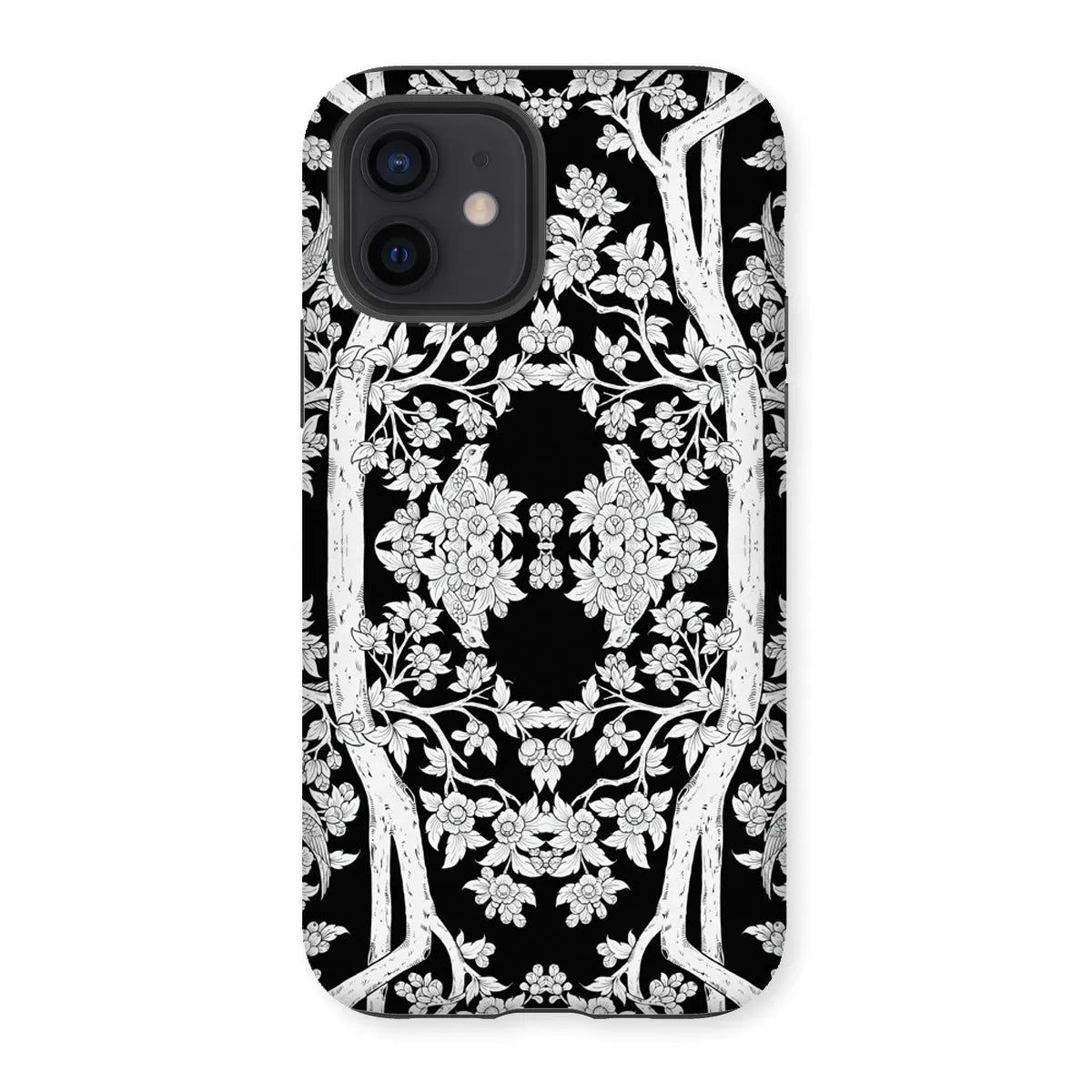 Aviary Black Aesthetic Pattern Art Phone Case - Iphone 12 / Matte - Mobile Phone Cases - Aesthetic Art