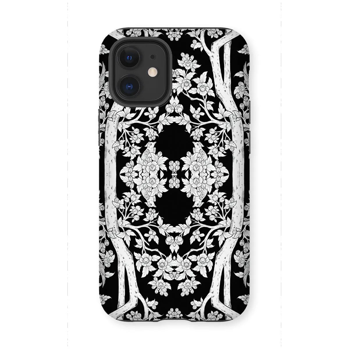 Aviary Black Aesthetic Pattern Art Phone Case - Iphone 12 Mini / Matte - Mobile Phone Cases - Aesthetic Art