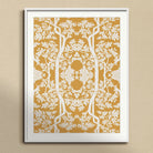 Aviary Black Art Print, Framed Botanical Pattern Art Print