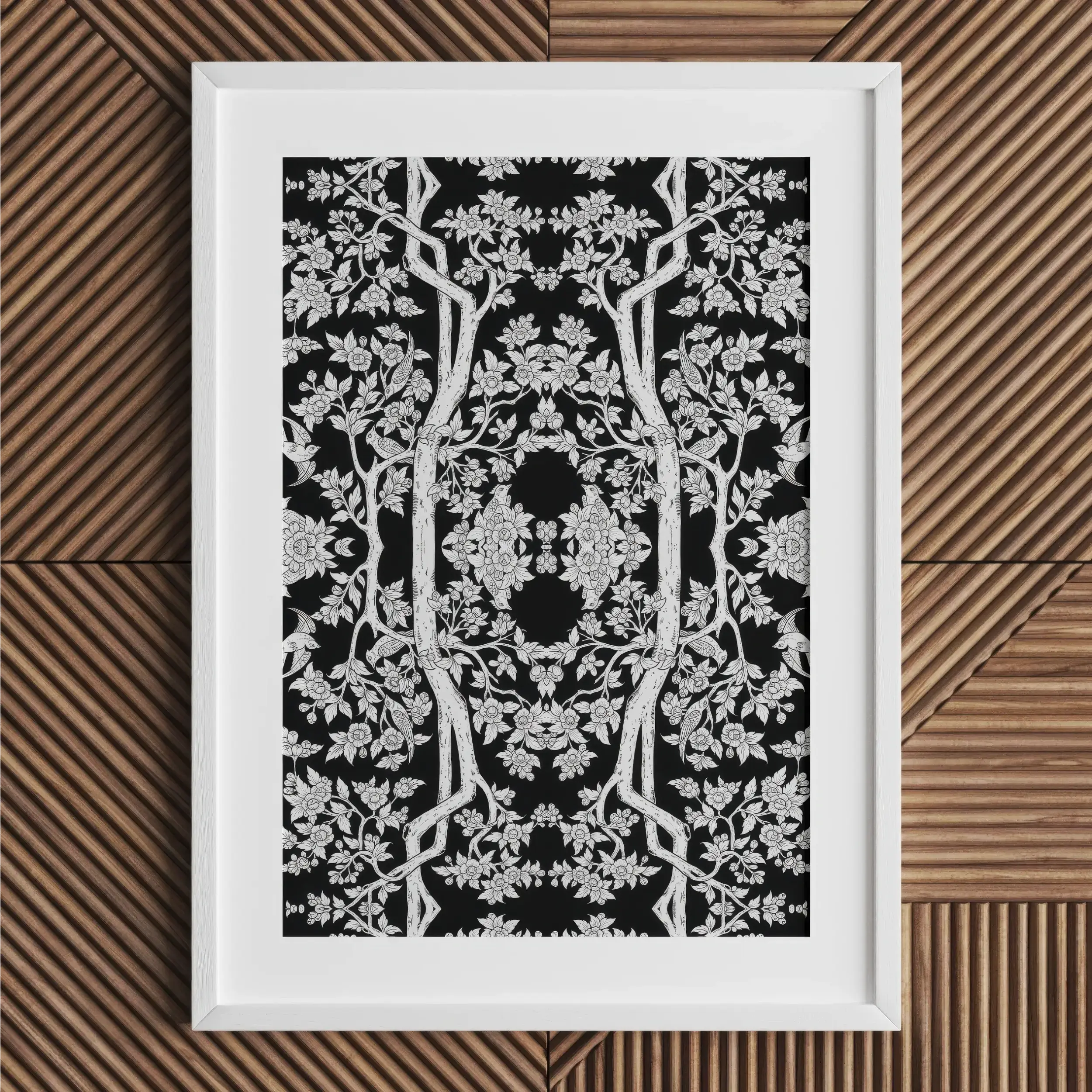 Aviary Black Art Print - Posters Prints & Visual Artwork