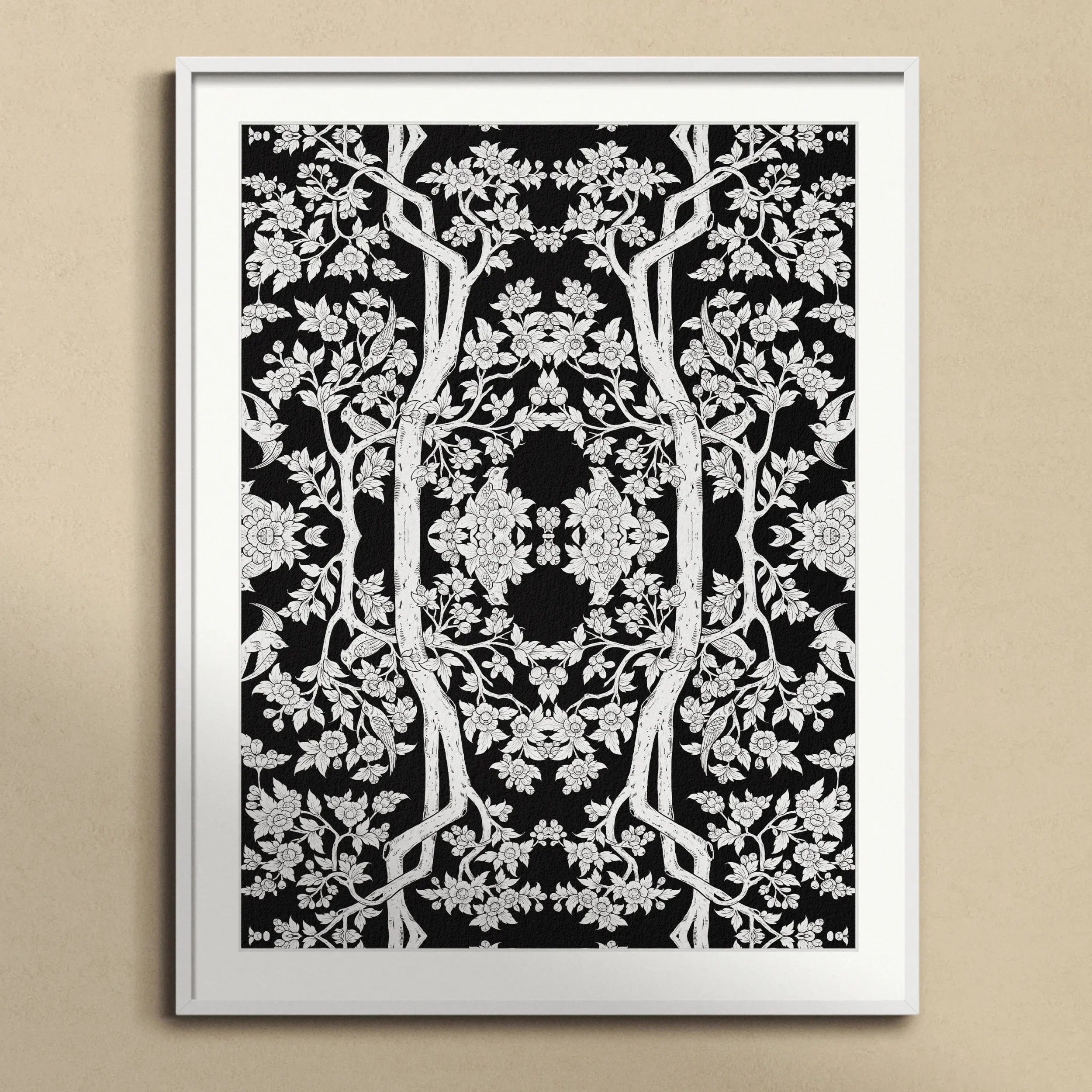 Aviary Black Art Print Posters Prints & Visual Artwork