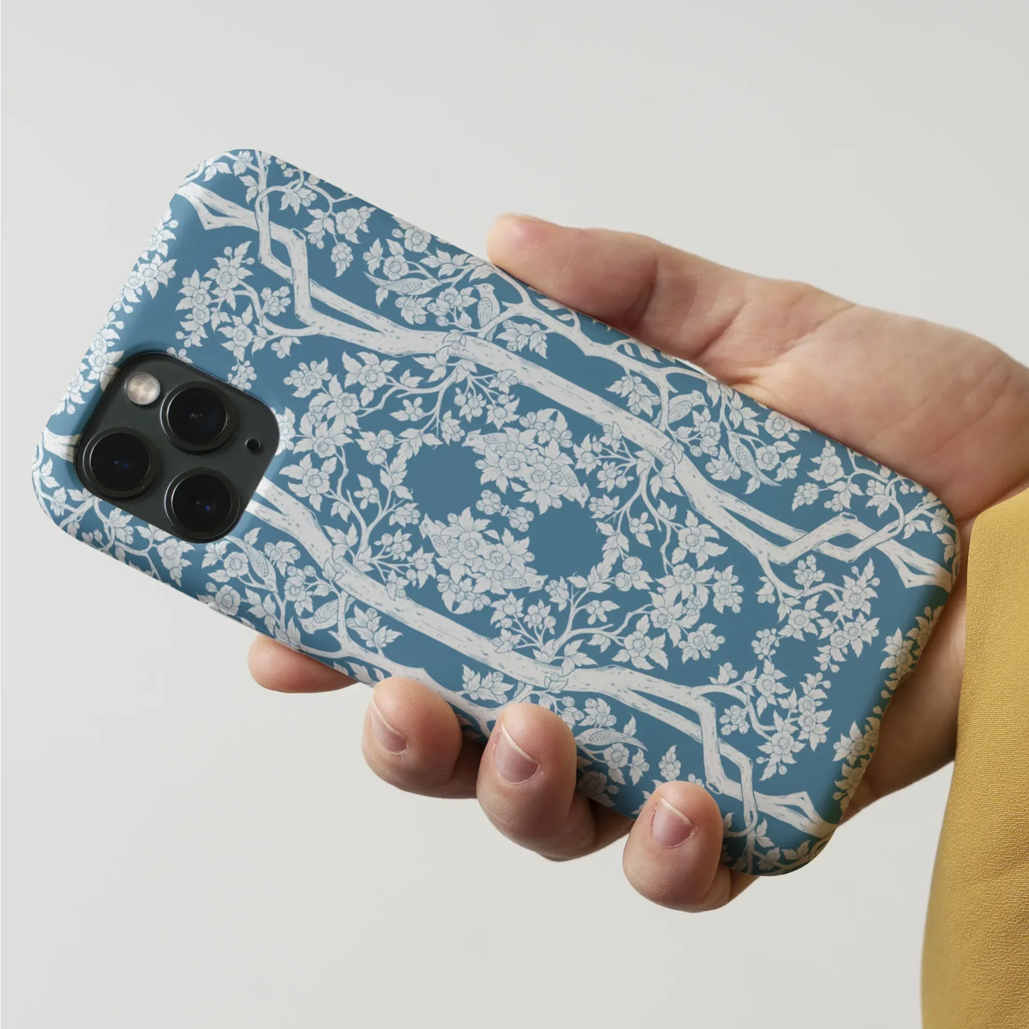 Aviary Blue Aesthetic Pattern Art Iphone Case Mobile Phone Cases