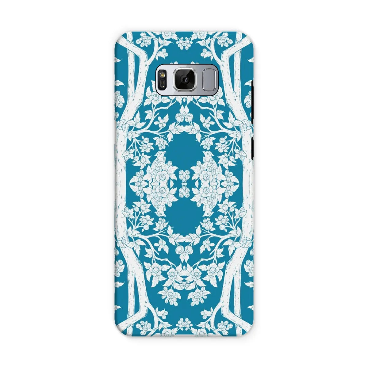 Aviary Blue Aesthetic Pattern Art Phone Case - Samsung Galaxy S8 / Matte - Mobile Phone Cases - Aesthetic Art