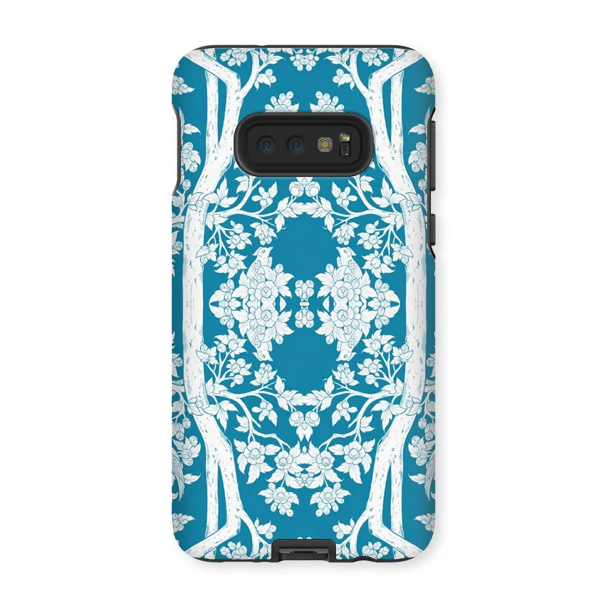 Aviary Blue Aesthetic Pattern Art Phone Case - Samsung Galaxy S10e / Matte - Mobile Phone Cases - Aesthetic Art