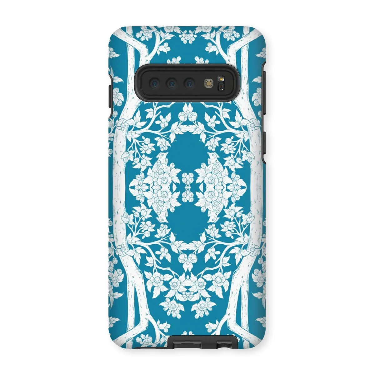 Aviary Blue Aesthetic Pattern Art Phone Case - Samsung Galaxy S10 / Matte - Mobile Phone Cases - Aesthetic Art