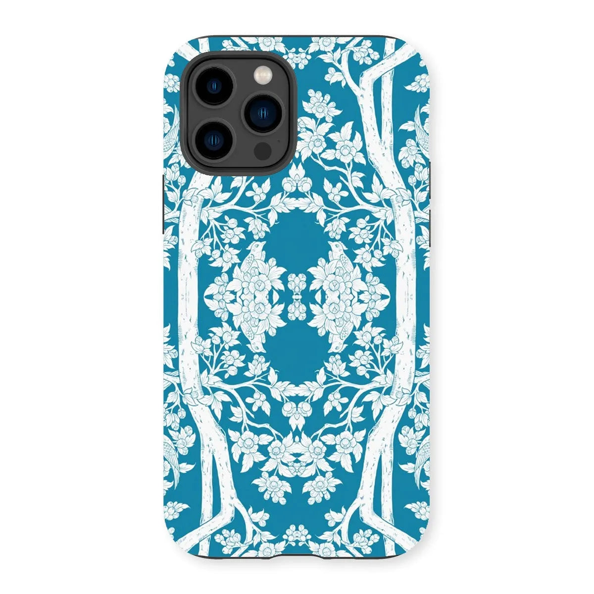 Aviary Blue Aesthetic Pattern Art Phone Case - Iphone 14 Pro / Matte - Mobile Phone Cases - Aesthetic Art