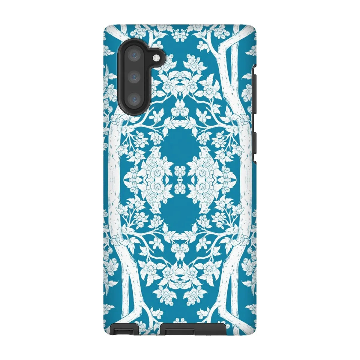 Aviary Blue Aesthetic Pattern Art Phone Case - Samsung Galaxy Note 10 / Matte - Mobile Phone Cases - Aesthetic Art