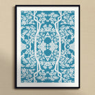 Aviary Blue Art Print Posters Prints & Visual Artwork