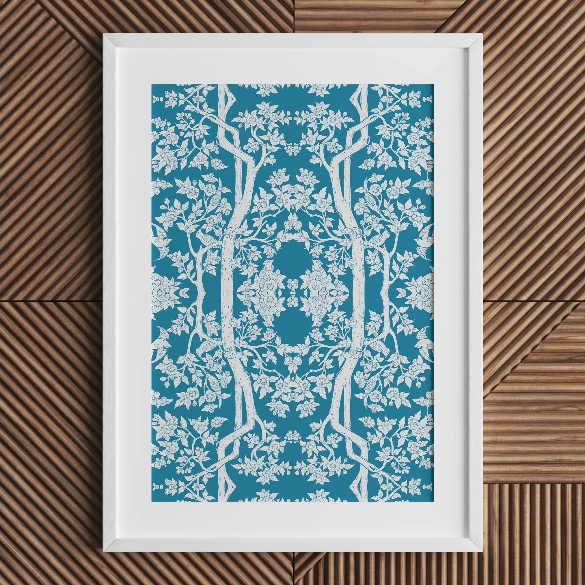 Aviary Blue Fine Art Print - Posters Prints & Visual Artwork - Aesthetic Art