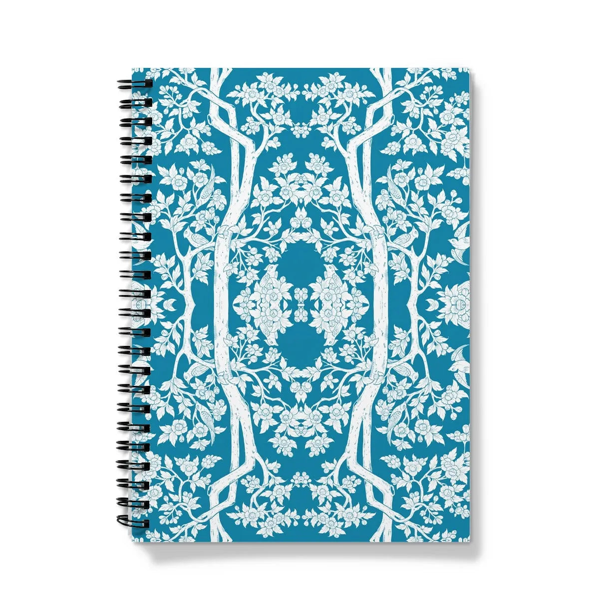 Aviary Blue Notebook - A5 - Graph Paper - Notebooks & Notepads - Aesthetic Art