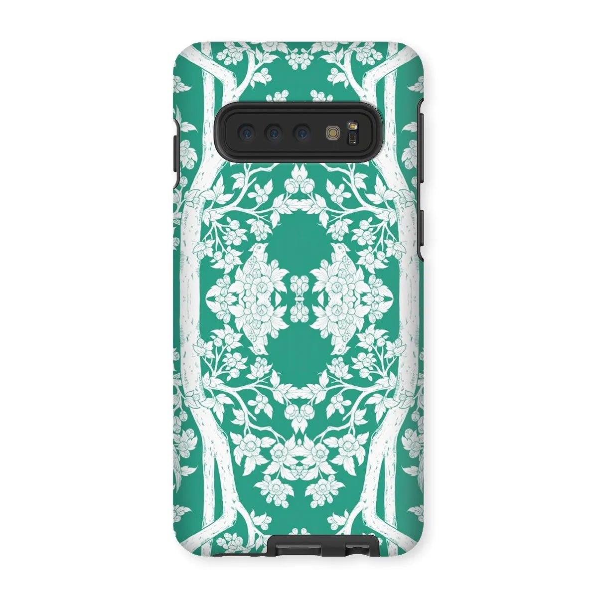 Aviary Green Aesthetic Pattern Art Phone Case - Samsung Galaxy S10 / Matte - Mobile Phone Cases - Aesthetic Art