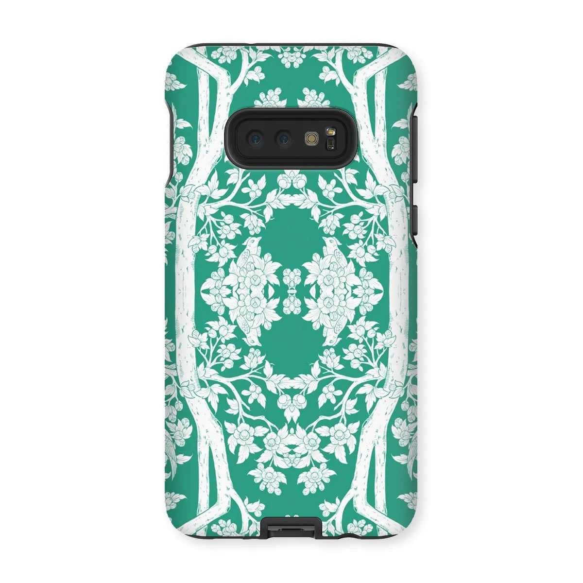 Aviary Green Aesthetic Pattern Art Phone Case - Samsung Galaxy S10e / Matte - Mobile Phone Cases - Aesthetic Art
