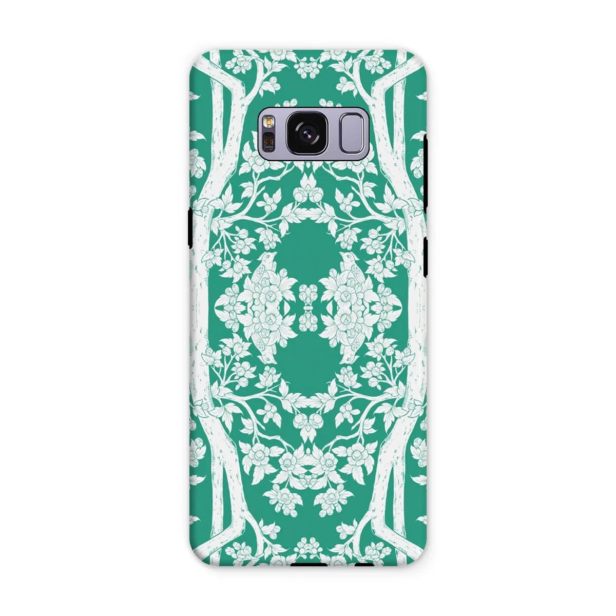 Aviary Green Aesthetic Pattern Art Phone Case - Samsung Galaxy S8 Plus / Matte - Mobile Phone Cases - Aesthetic Art