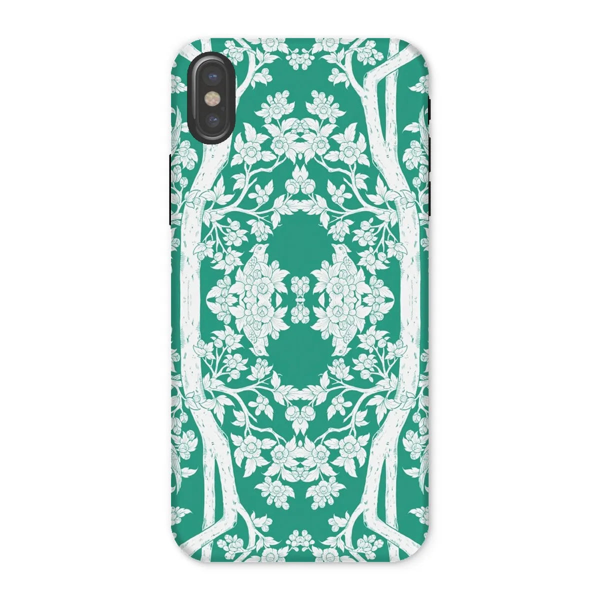 Aviary Green Aesthetic Pattern Art Phone Case - Iphone x / Matte - Mobile Phone Cases - Aesthetic Art