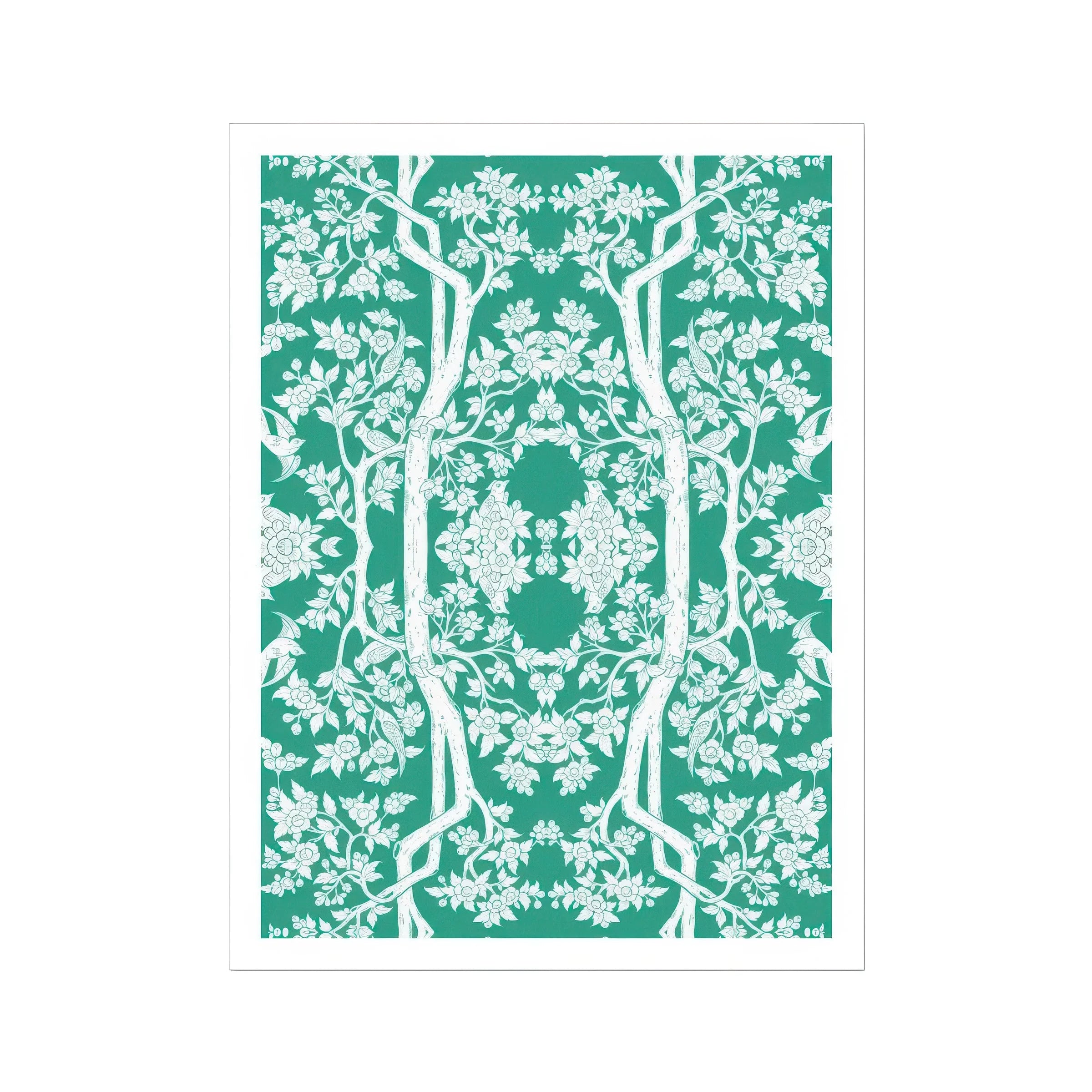 Aviary Green Art Print Posters Prints & Visual Artwork