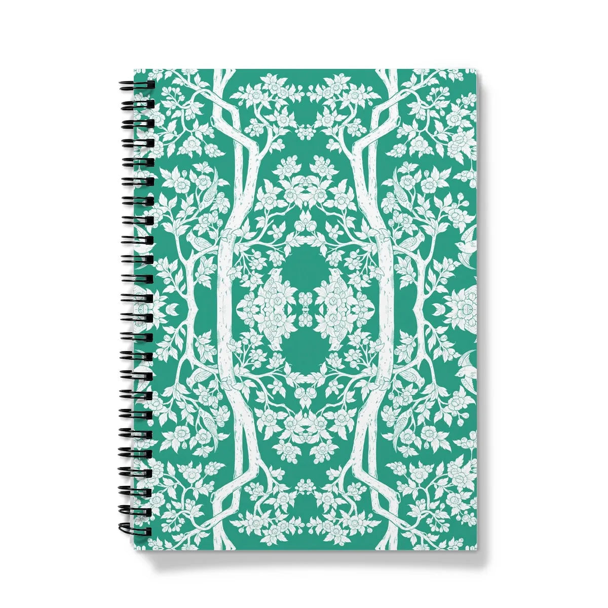 Aviary Green Notebook - A5 - Graph Paper - Notebooks & Notepads - Aesthetic Art