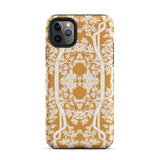 Aviary Orange Aesthetic Pattern Art Iphone Case, 11 Pro Max / Matte, Floral Patterned Phone Case