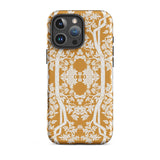 Aviary Orange Aesthetic Pattern Art Iphone Case, 16 Pro Max / Matte, Floral Patterned Phone Case
