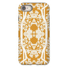 Aviary Orange Aesthetic Pattern Art Iphone Case, 8 / Matte, Decorative Iphone Case Intricate Floral Tree Pattern White