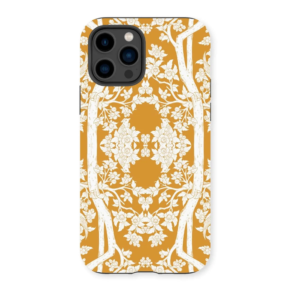 Aviary Orange Aesthetic Pattern Art Phone Case - Iphone 14 Pro / Matte - Mobile Phone Cases - Aesthetic Art