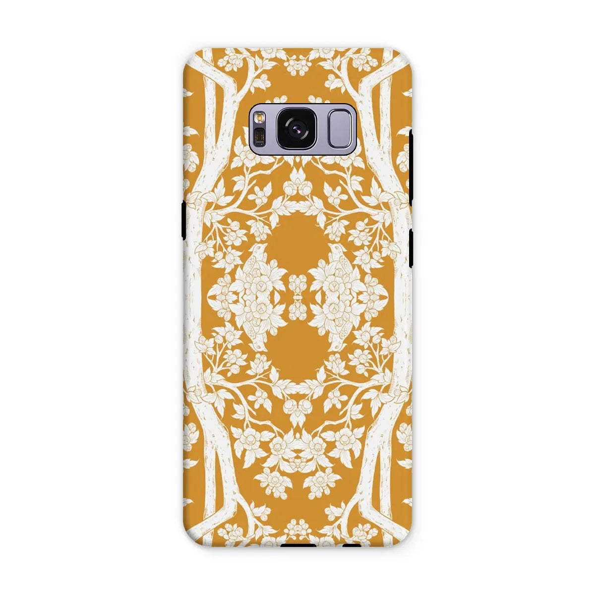 Aviary Orange Aesthetic Pattern Art Phone Case - Samsung Galaxy S8 Plus / Matte - Mobile Phone Cases - Aesthetic Art