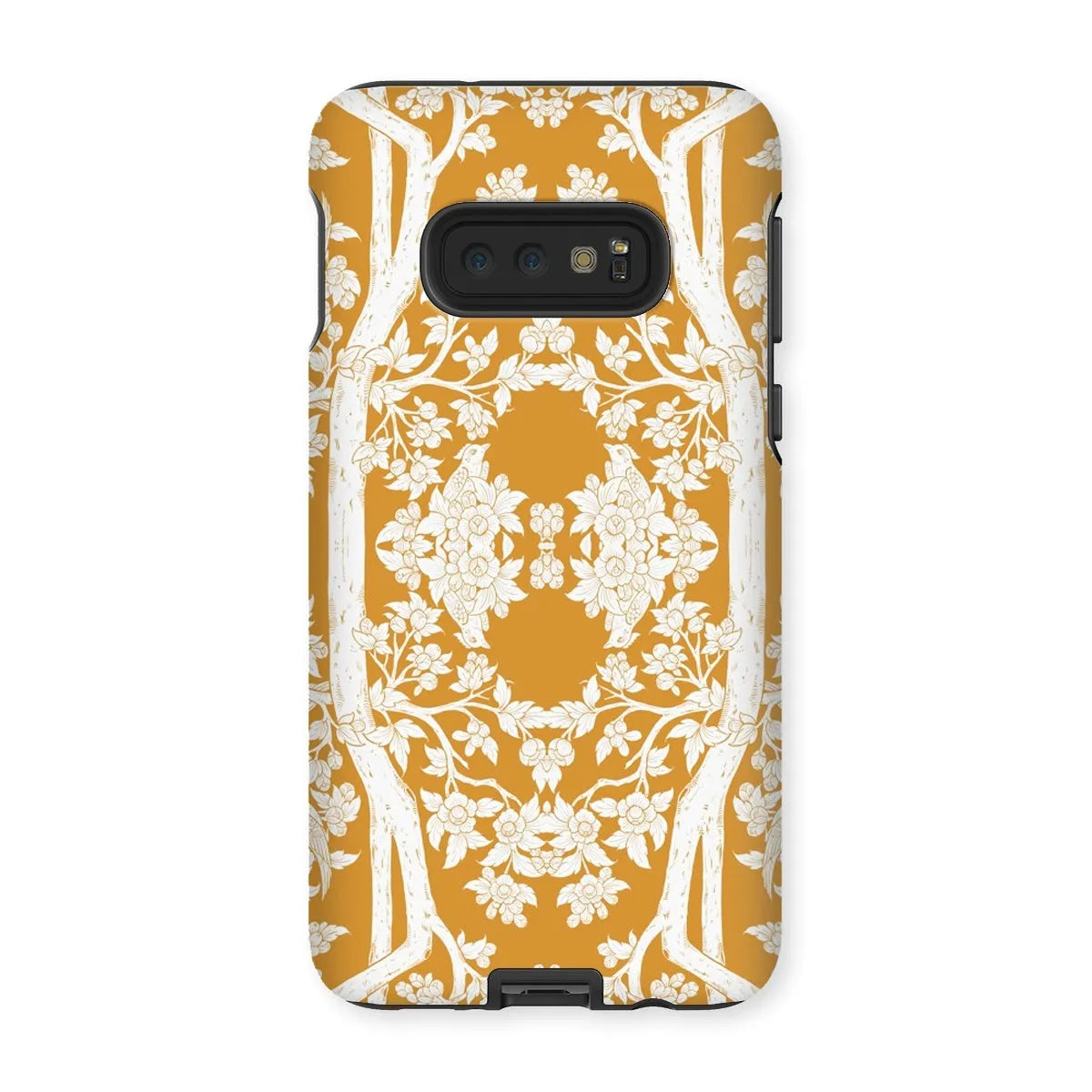 Aviary Orange Aesthetic Pattern Art Phone Case - Samsung Galaxy S10e / Matte - Mobile Phone Cases - Aesthetic Art