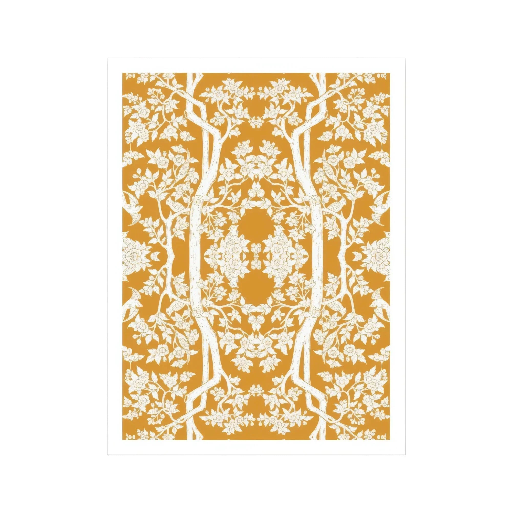 Aviary Orange Art Print Posters Prints & Visual Artwork