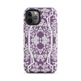 Aviary Purple Aesthetic Pattern Art Iphone Case, 11 Pro / Matte, Floral Patterned Phone Case