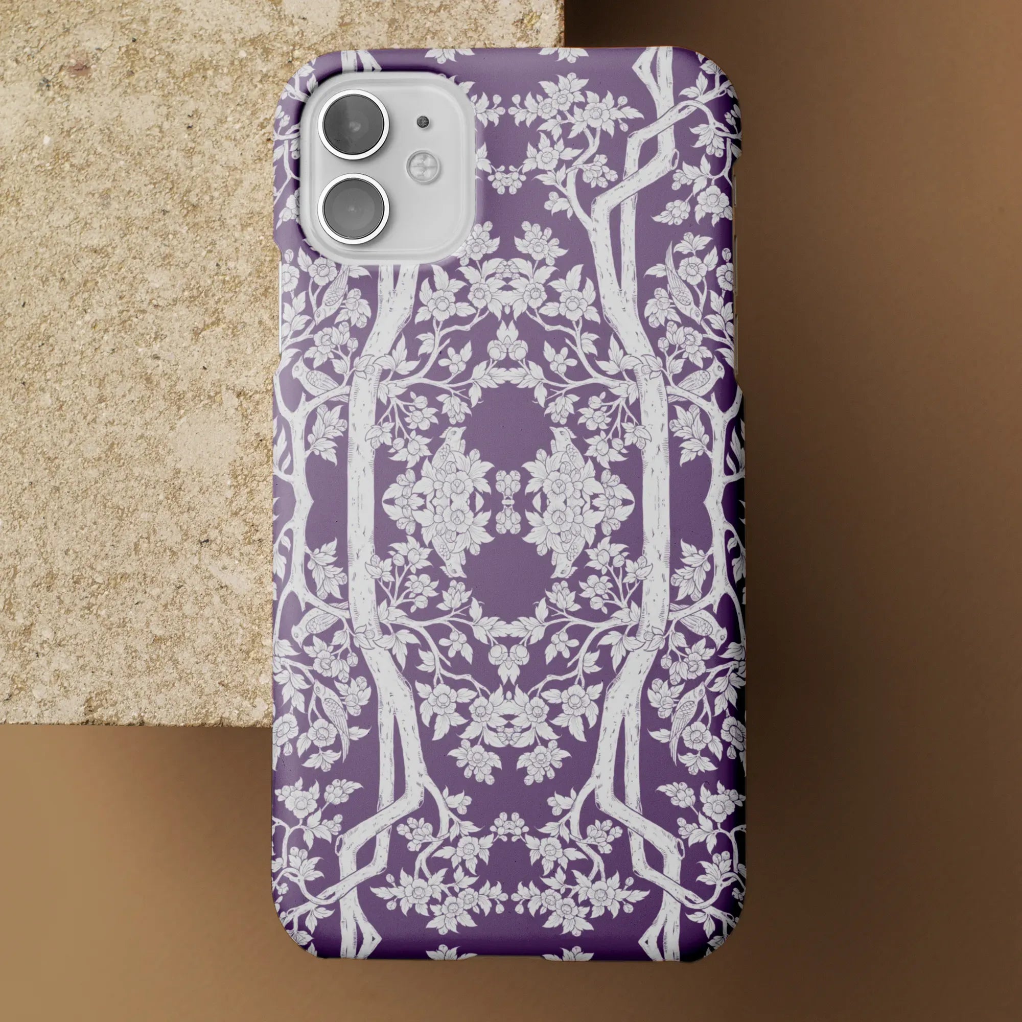 Aviary Purple Aesthetic Pattern Art Phone Case - Mobile Phone Cases - Aesthetic Art