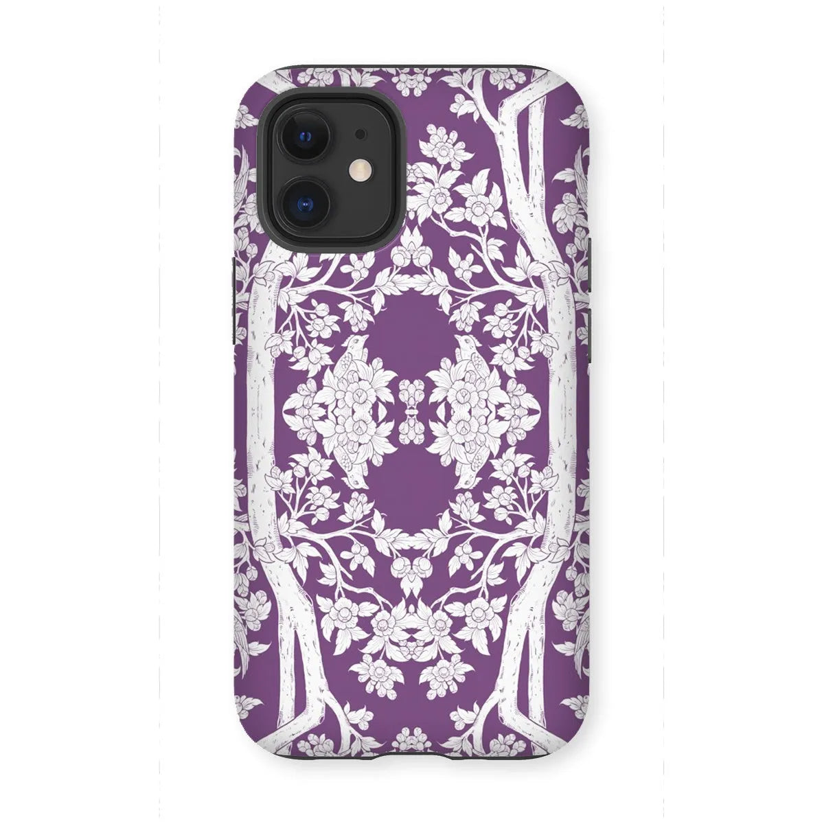 Aviary Purple Aesthetic Pattern Art Phone Case - Iphone 12 Mini / Matte - Mobile Phone Cases - Aesthetic Art