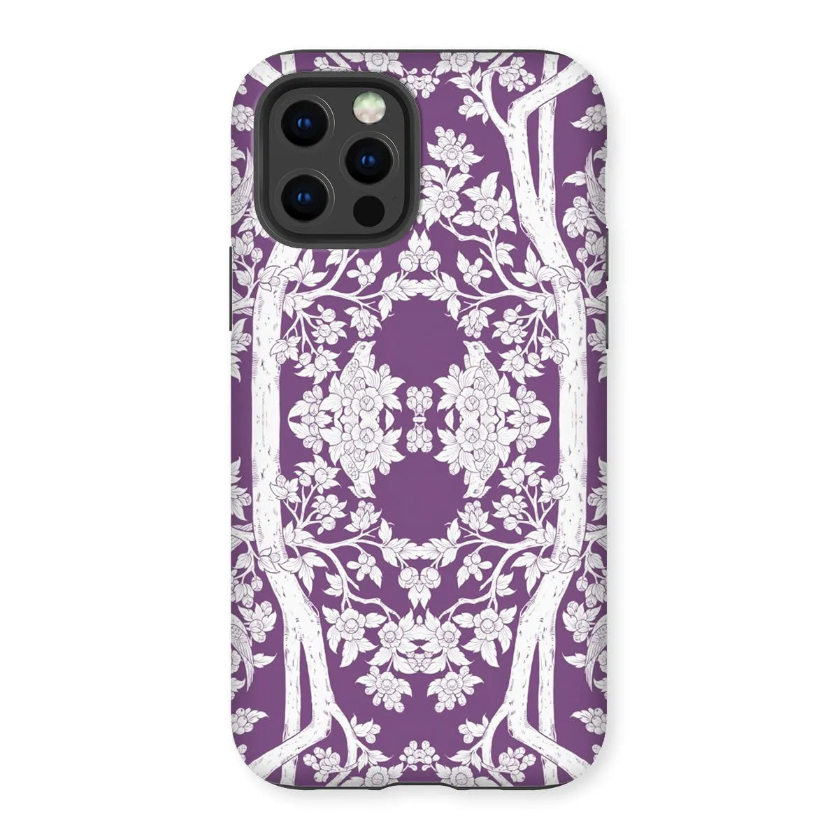Aviary Purple Aesthetic Pattern Art Phone Case - Iphone 12 Pro / Matte - Mobile Phone Cases - Aesthetic Art