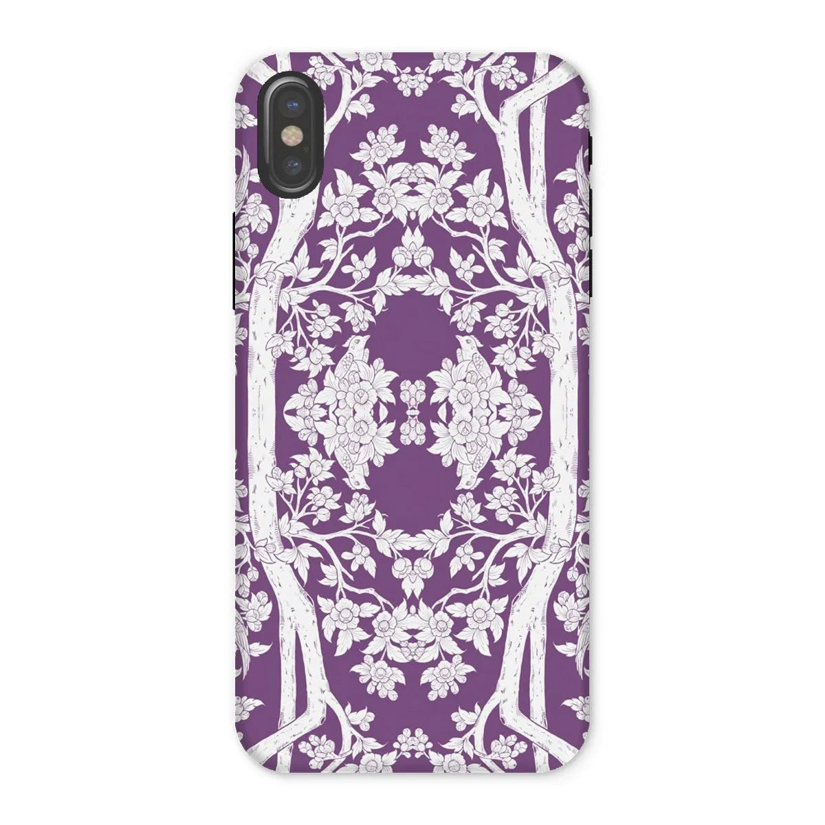 Aviary Purple Aesthetic Pattern Art Phone Case - Iphone x / Matte - Mobile Phone Cases - Aesthetic Art