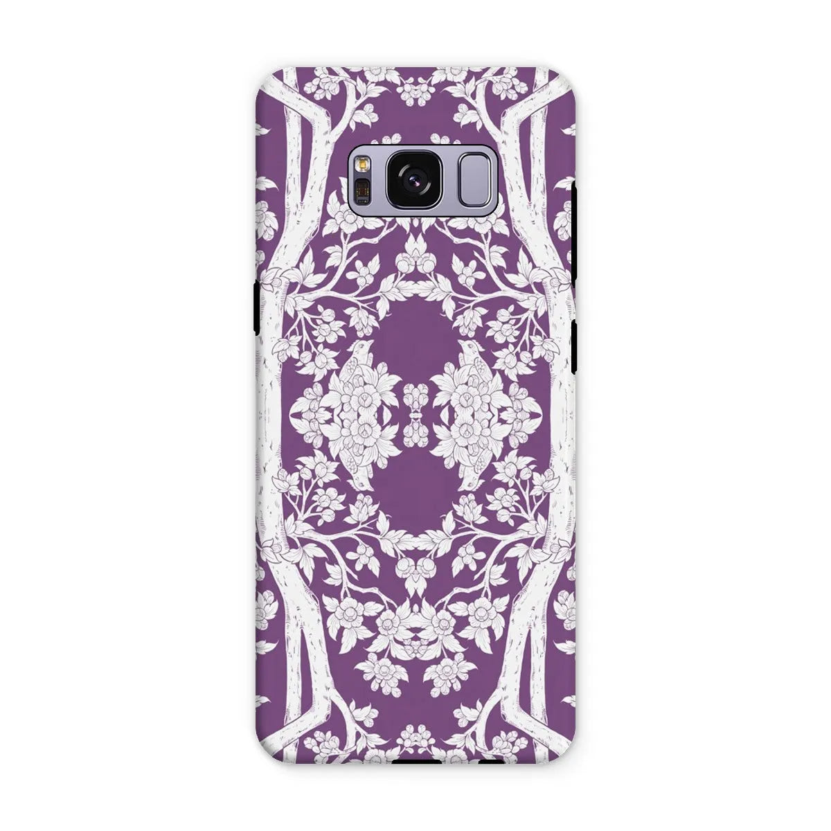 Aviary Purple Aesthetic Pattern Art Phone Case - Samsung Galaxy S8 Plus / Matte - Mobile Phone Cases - Aesthetic Art
