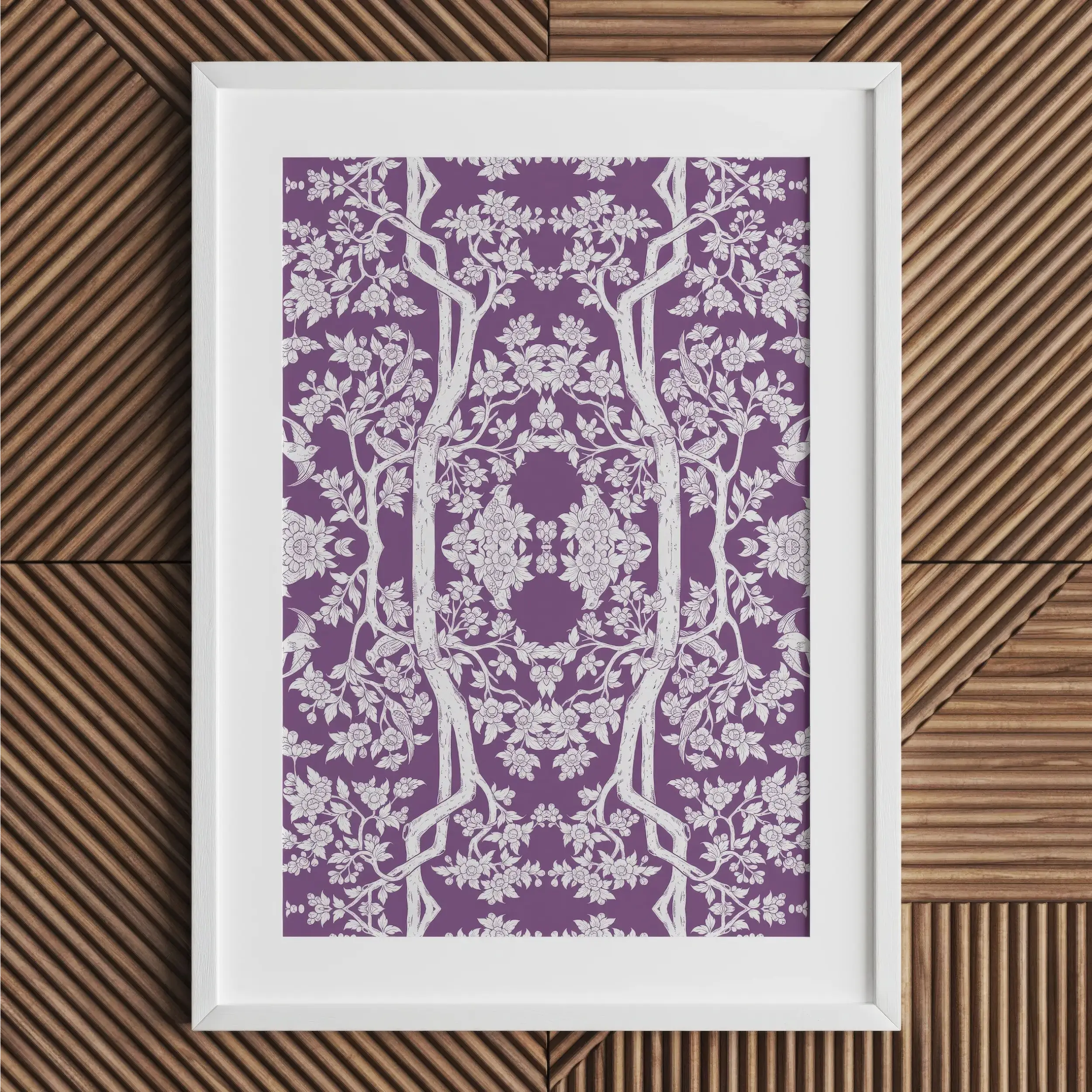 Aviary Purple Art Print - Posters Prints & Visual Artwork