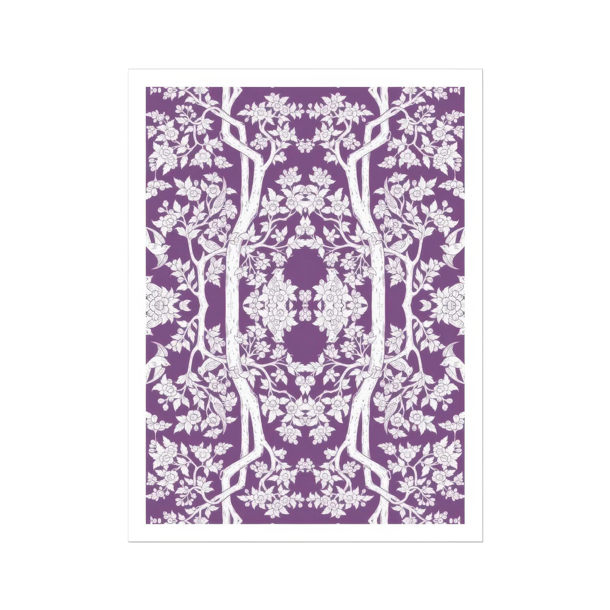 Aviary Purple Art Print Posters Prints & Visual Artwork