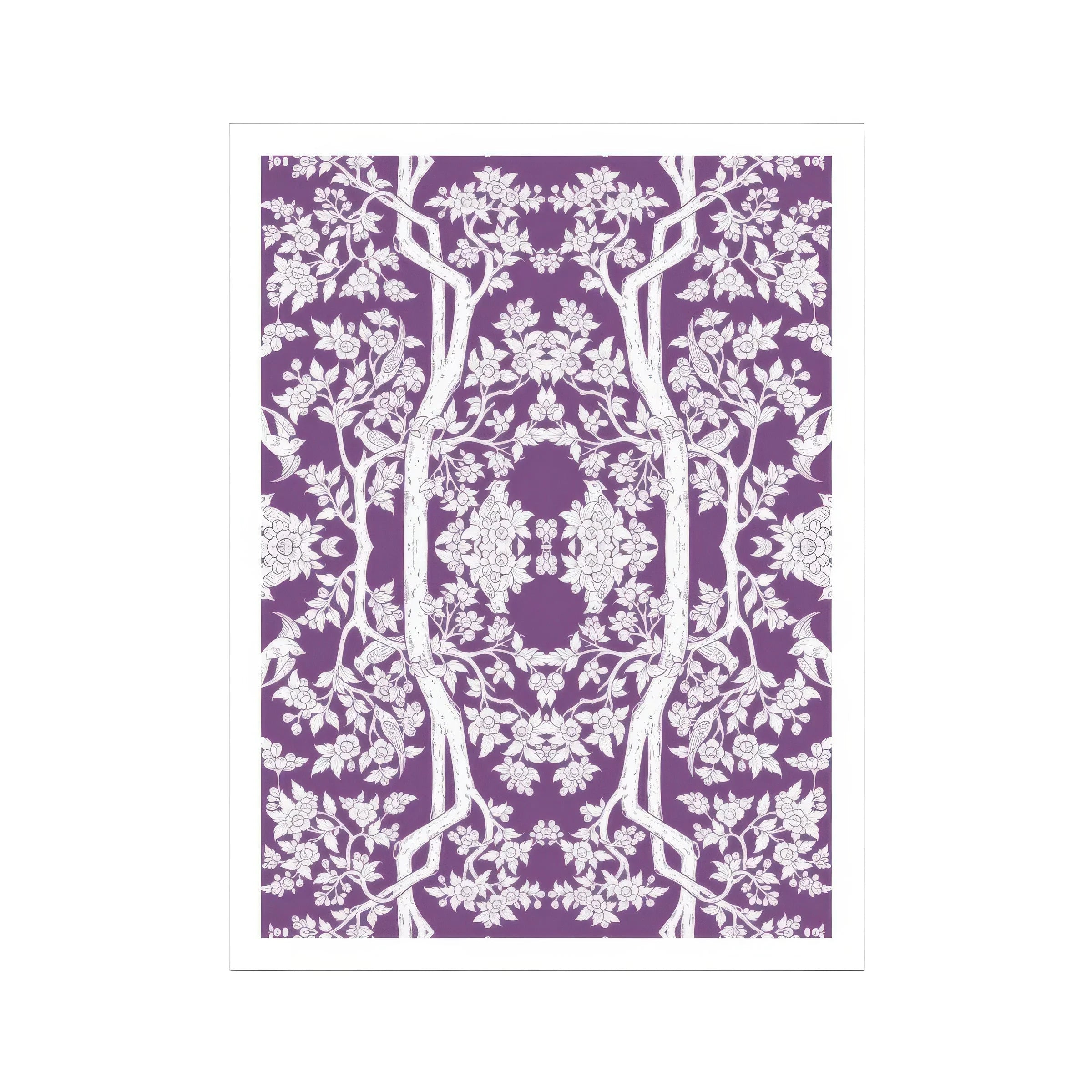 Aviary Purple Art Print Posters Prints & Visual Artwork