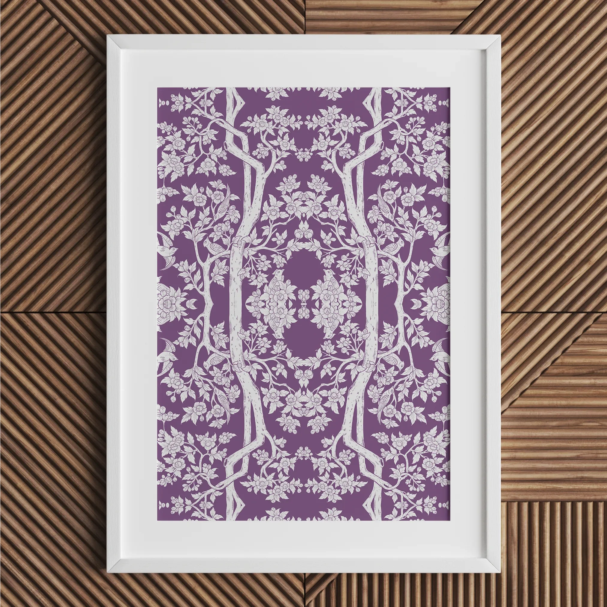 Aviary Purple Fine Art Print - Posters Prints & Visual Artwork - Aesthetic Art