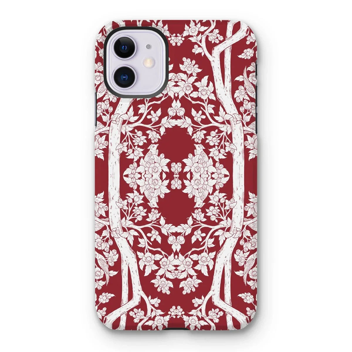 Aviary Red Aesthetic Pattern Art Iphone Case 11 / Matte Mobile Phone Cases