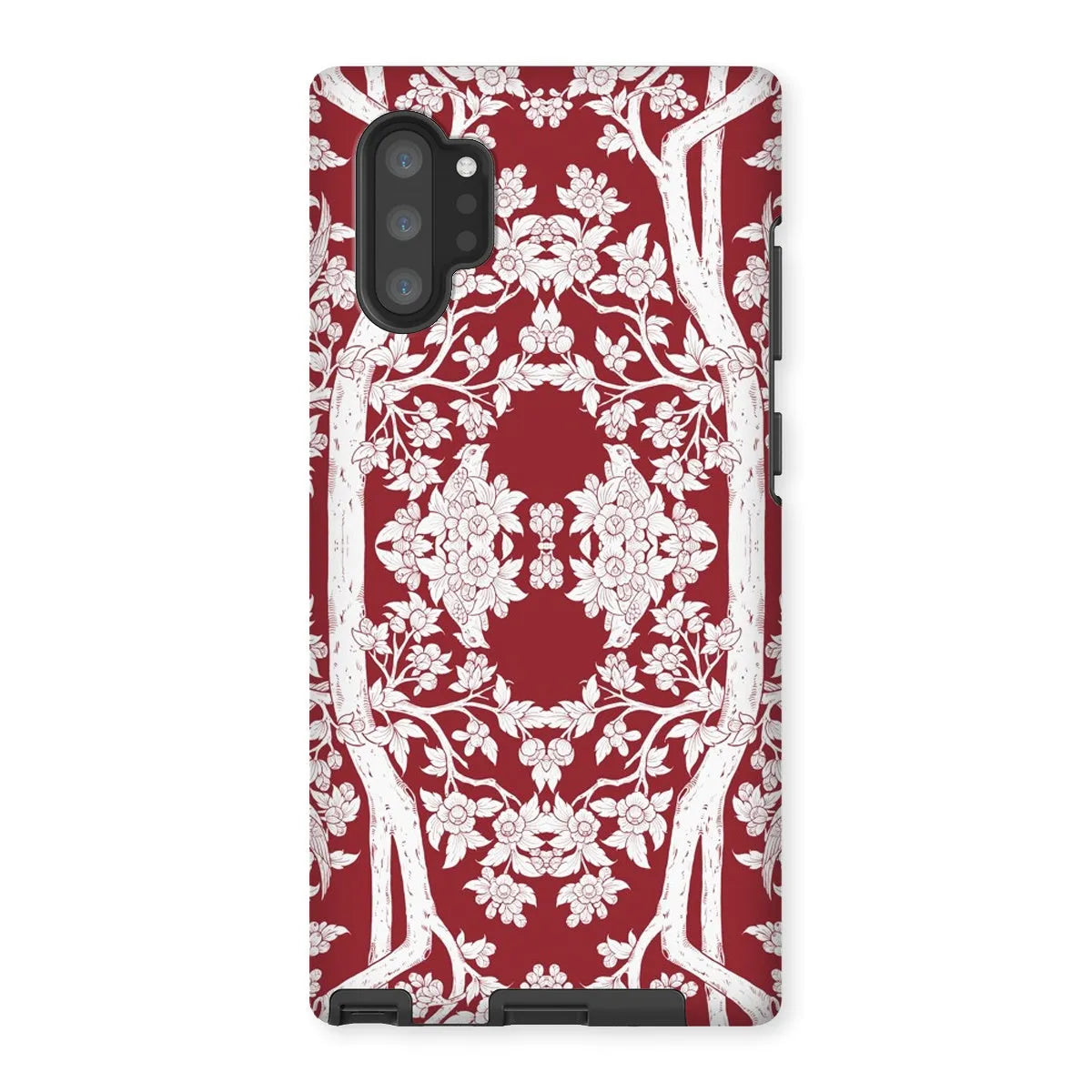 Aviary Red Aesthetic Pattern Art Phone Case - Samsung Galaxy Note 10p / Matte - Mobile Phone Cases - Aesthetic Art