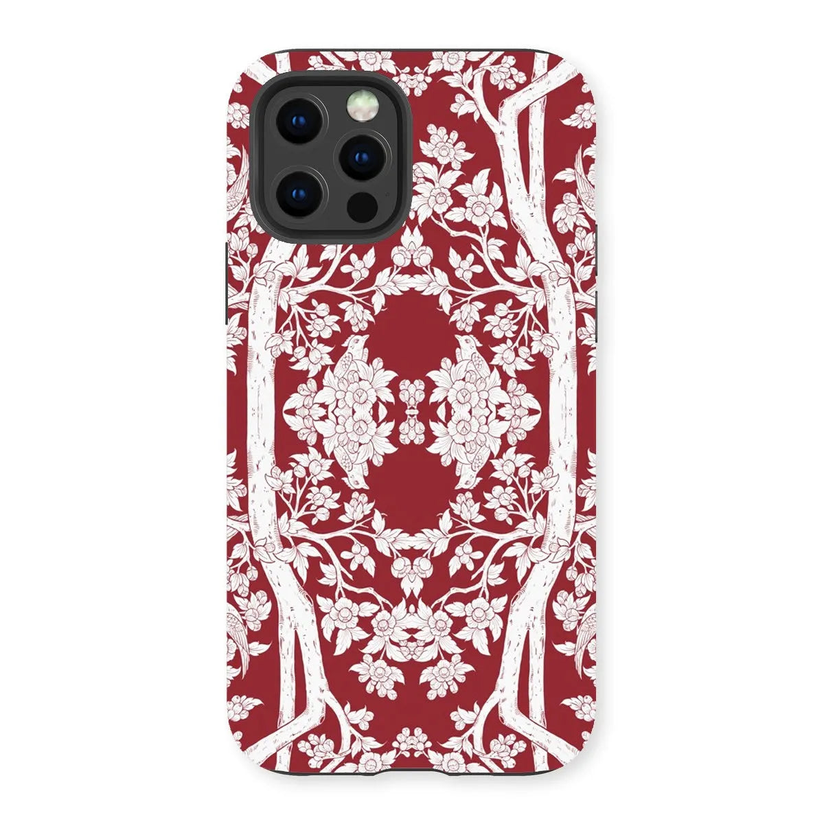 Aviary Red Aesthetic Pattern Art Phone Case - Iphone 13 Pro / Matte - Mobile Phone Cases - Aesthetic Art