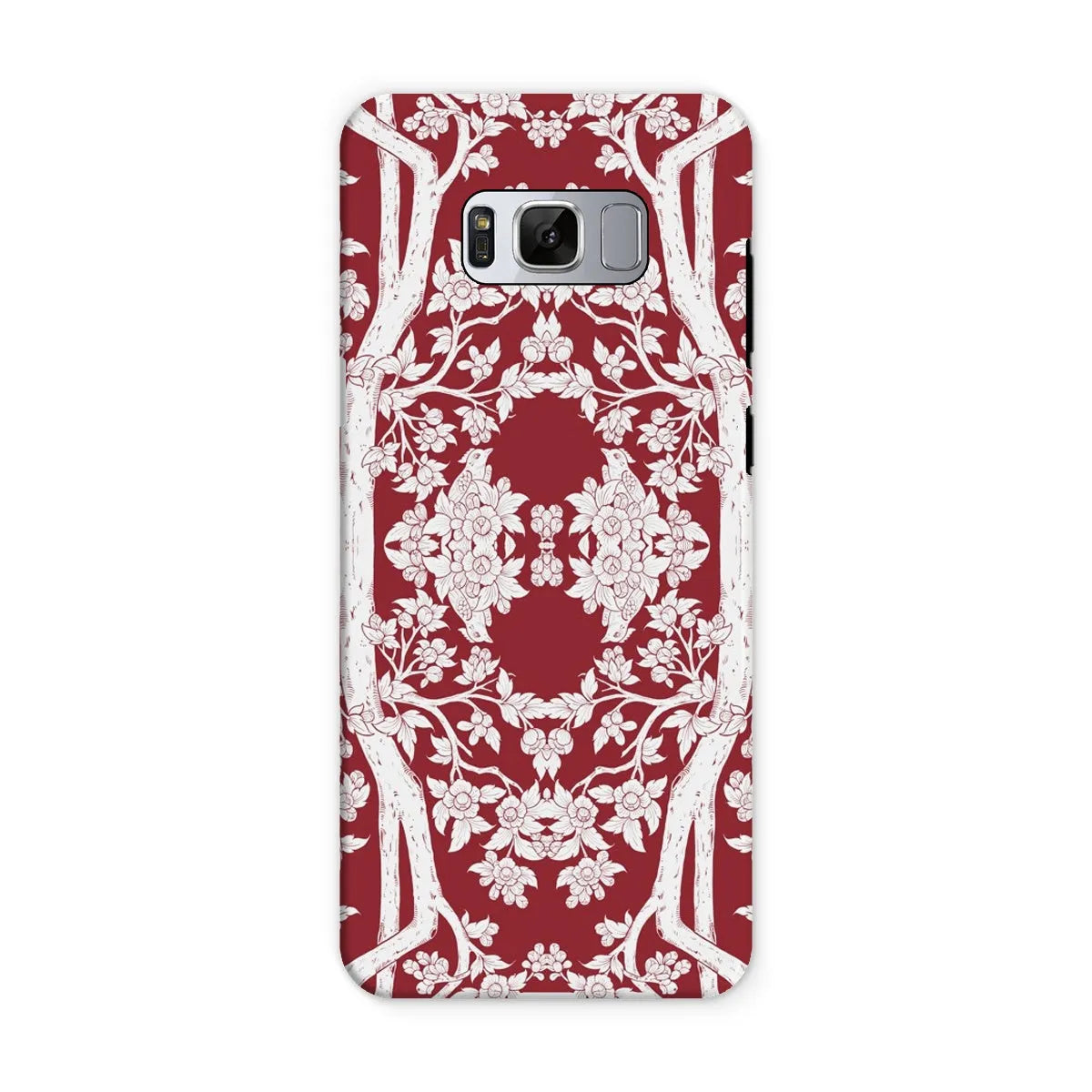 Aviary Red Aesthetic Pattern Art Phone Case - Samsung Galaxy S8 / Matte - Mobile Phone Cases - Aesthetic Art