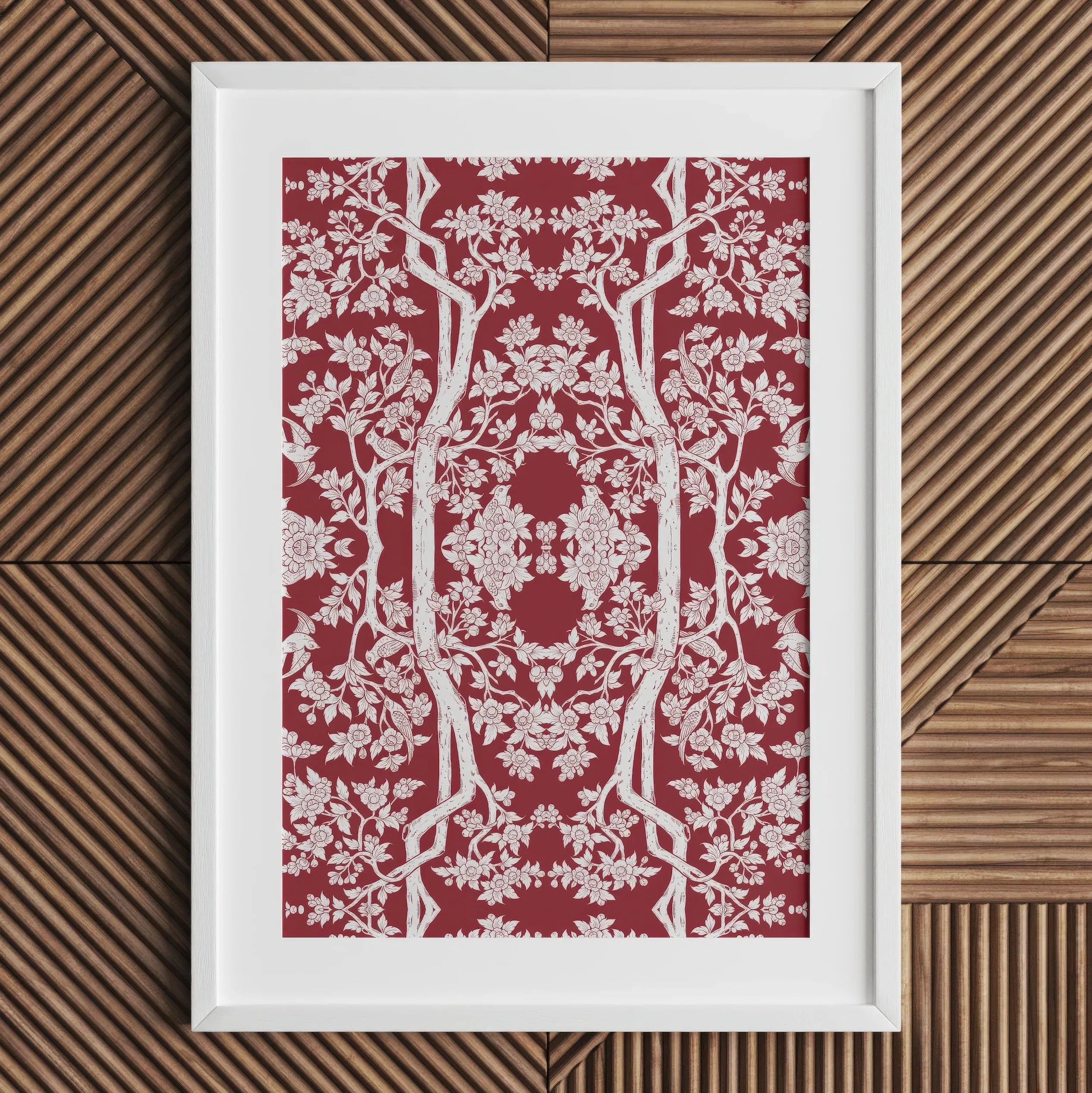 Aviary Red Art Print