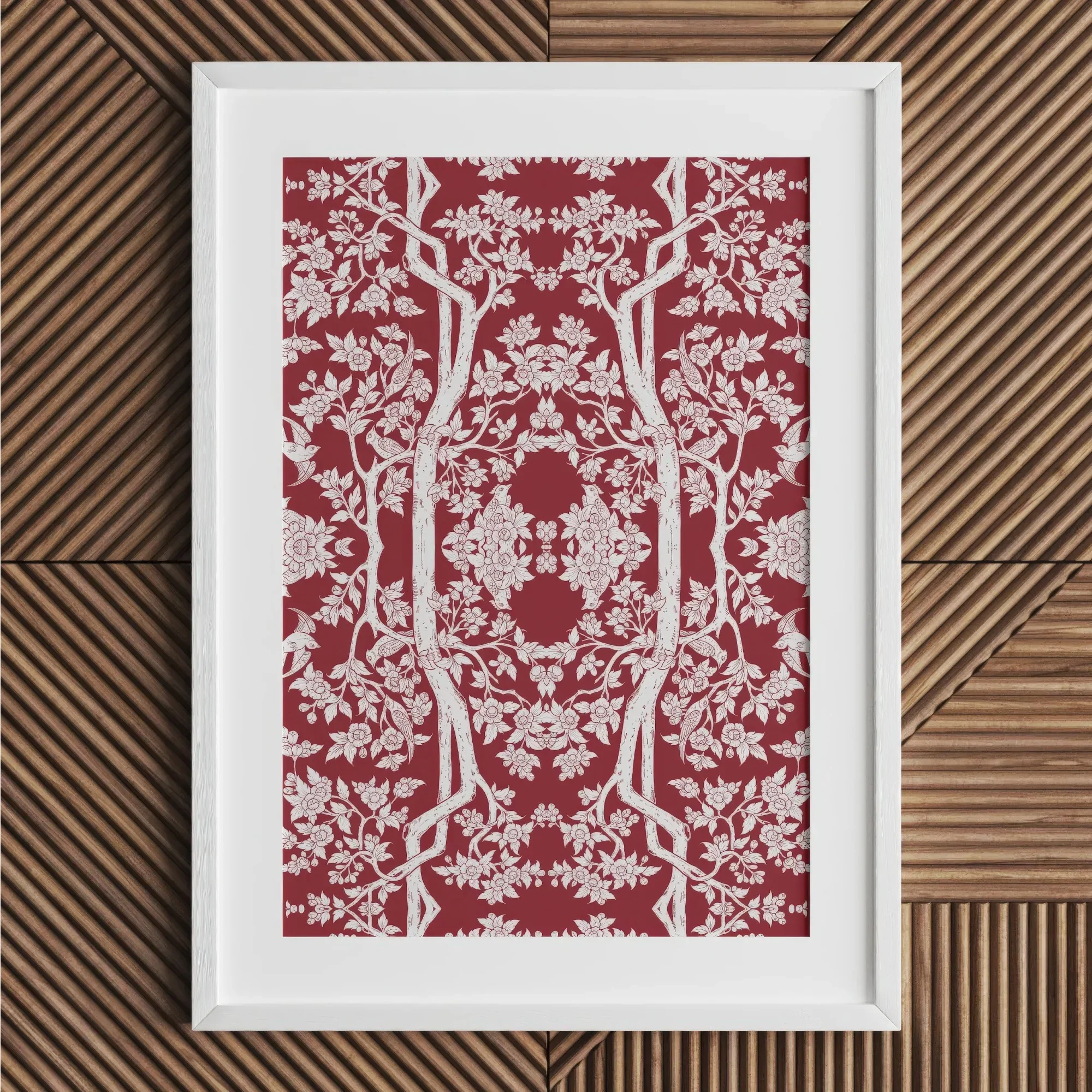 Aviary Red Art Print Posters Prints & Visual Artwork