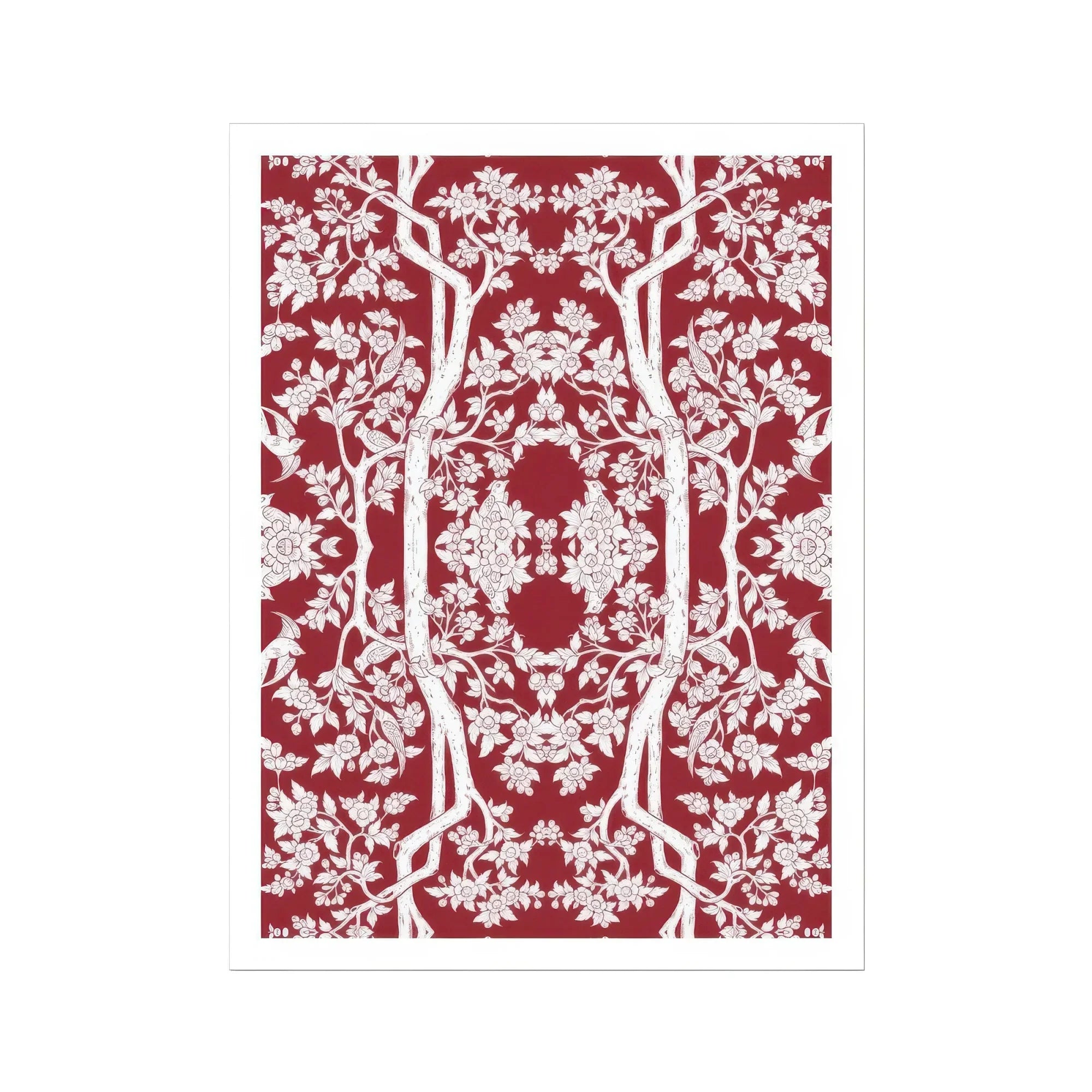 Aviary Red Art Print Posters Prints & Visual Artwork