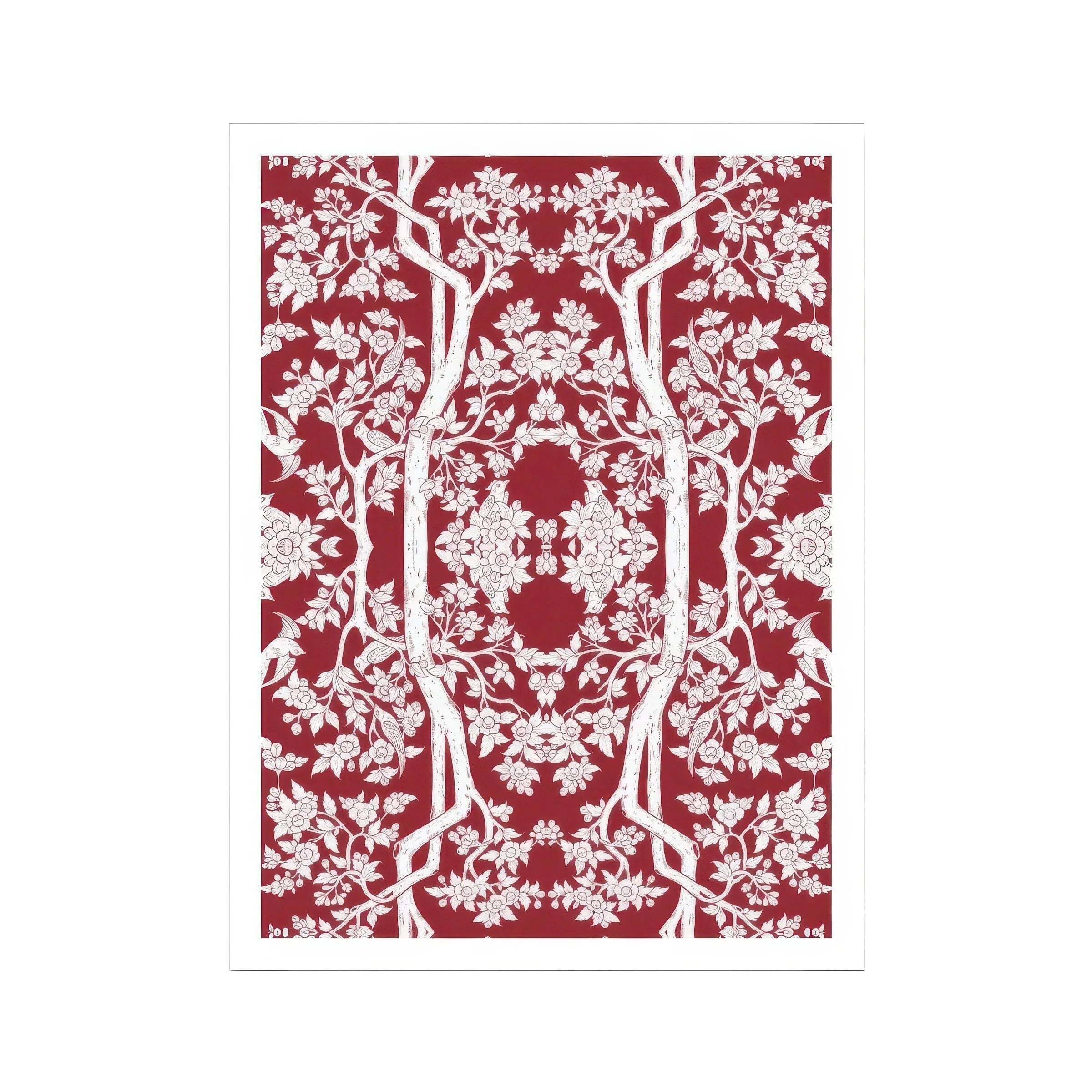 Aviary Red Art Print Posters Prints & Visual Artwork